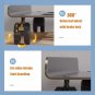 black_Mobile CPU Stand, Steel PC Tower Stand CPU Holder with Rolling Caster Wheels, Computer Tower S
