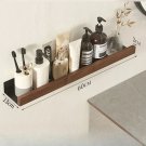 60CM_Bathroom shelves，wood towel bars no punching toilet storage shelf bathroom organizer and stor