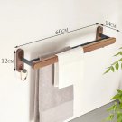 D_Bathroom shelves，wood towel bars no punching toilet storage shelf bathroom organizer and storage