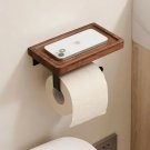 G_Bathroom shelves，wood towel bars no punching toilet storage shelf bathroom organizer and storage