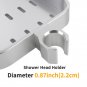 Update-Grey_Silver Aluminum Shower Storage Holder Rack Organizer Bathroom Shelf Shampoo Tray Stand N