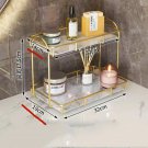 M white_Bathroom Organizer Countertop, Skincare Toothbrush, Shampoo Rack, Kitchen Storage Shelves, H