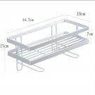 white.1_1pcs Bathroom Over The Toilet Storage Shelf Bathroom Storage Organizer with Toilet Paper Hol
