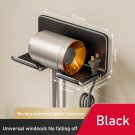 Style S black_Toilet Blower Holder Shelf ，Hair Dryer Holder Bathroom Accessories Wall Dryer Cradle