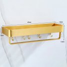 40x12.7x50cm_Bathroom brushed gold bathroom storage rack Bathroom shower gel Shampoo storage rack Ba