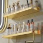 30CM_Gold storage rack wall mounted bathroom wash towel storage rack shampoo skincare product storag