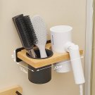 black 1 cup A_Wooden Beauty Hair Appliance Holder Bathroom Wall Mount Hair Dryer Holder Hair Care &a