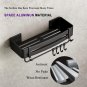 B silver 1 layer_Shower Corner Shelf Bathroom Storage Shelves No Drilling  Space Aluminum Adhesive S