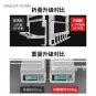 50cm type 01_Towel Holder Shower Rack Bathroom Accessories Fold Wall Organizer Hook Hanger White Bri