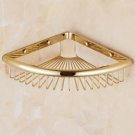 1 layer gold_Vidric Luxury Gold/Chrome/Vintage bathroom brass shelves shampoo holder corner bath bas