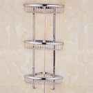 3 layer chrome_Vidric Luxury Gold/Chrome/Vintage bathroom brass shelves shampoo holder corner bath b
