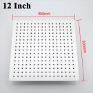 12 Inch_8/10/12 Inch Rainfall Shower Heads Stainless Steel Square Showerhead Ultra Thin Waterfall Sh