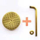 shower head with arm_. 8 inch 20x20cm Round OverHead Rain Shower Head, Copper Shower Head, Anitque B