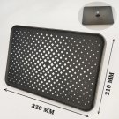 Grey B_Big Panel Large Flow Supercharge Rainfall Ceiling Mounted Shower Head 360 Rotation High Press