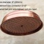 Shower Arm Only_Antique Red Copper Round 8" Rainfall Shower Head, Extension Pipe Wall Arm Shower Arm