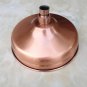 Shower Head Only_Antique Red Copper Round 8" Rainfall Shower Head, Extension Pipe Wall Arm Shower Ar