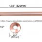 Shower Head Only_Antique Red Copper Round 8" Rainfall Shower Head, Extension Pipe Wall Arm Shower Ar