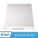 Brushed Nickel_Suguword Chrome Stainless Steel Ultrathin Shower Head Large Flow High Pressure Rainfa