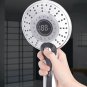 transparent color_1PCS LED Shower Head Digital Temperature Control Shower Sprayer 3 Spraying Mode Wa