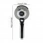 transparent color_1PCS LED Shower Head Digital Temperature Control Shower Sprayer 3 Spraying Mode Wa