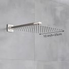 Brush Nickel 10 inch_Rainfall Shower Head 8"/10"/12" Square Bathroom Ultrathin Rain Top Shower Head 