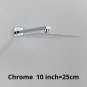 Chrome 10 inch_Rainfall Shower Head 8"/10"/12" Square Bathroom Ultrathin Rain Top Shower Head with S
