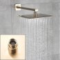 Chrome 10 inch_Rainfall Shower Head 8"/10"/12" Square Bathroom Ultrathin Rain Top Shower Head with S