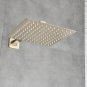 Chrome 10 inch_Rainfall Shower Head 8"/10"/12" Square Bathroom Ultrathin Rain Top Shower Head with S
