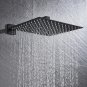 Chrome 10 inch_Rainfall Shower Head 8"/10"/12" Square Bathroom Ultrathin Rain Top Shower Head with S