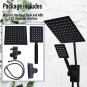 Black_1 Set Black High Pressure Square 8 Inch Rain Shower Head With High Pressure Handheld Shower Co