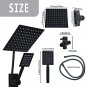 Black_1 Set Black High Pressure Square 8 Inch Rain Shower Head With High Pressure Handheld Shower Co