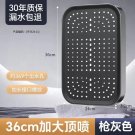 Grey-A_New 14 Inch Rectangle Rainfall Big Panel Shower Head Large Flow Swivel Water Saving Filter Ba