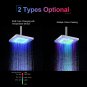 Multiple Colors LED_LED Rain Shower Head High Pressure Shower Head Water Save Automatically Color-Ch