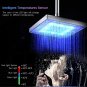 Multiple Colors LED_LED Rain Shower Head High Pressure Shower Head Water Save Automatically Color-Ch