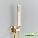 Brushed Gold A_Brushed Gold  Handshower Head ABS Plastic Handheld Shower Head 150cm Stainless Steel 