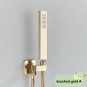 Brushed Gold A_Brushed Gold Handshower Head ABS Plastic Handheld Shower Head 150cm Stainless Steel