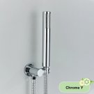Chrome Y_Brushed Gold  Handshower Head ABS Plastic Handheld Shower Head 150cm Stainless Steel Shower