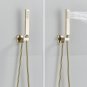 Chrome Y_Brushed Gold Handshower Head ABS Plastic Handheld Shower Head 150cm Stainless Steel Shower