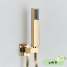 Gold A_Brushed Gold  Handshower Head ABS Plastic Handheld Shower Head 150cm Stainless Steel Shower H