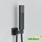 Matte Black A_Brushed Gold  Handshower Head ABS Plastic Handheld Shower Head 150cm Stainless Steel S