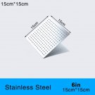 15cm 6in Square_FOHEEL 12/10/8/6 inch Square Shower head Polished Chrome Stainless Steel Bathroom Ra