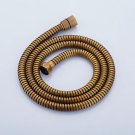 1.5M Shower Hose_Antique Brass Shower Head 8Inch Round Rainfall Shower Head Shower Arm Water Saving 