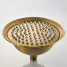 Shower Head D Style_Antique Brass Shower Head 8Inch Round Rainfall Shower Head Shower Arm Water Savi