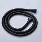black pipe_High Pressure Showerhead 4 Mode Rain Shower Head Massage Shower Head One-Key Stop Water W