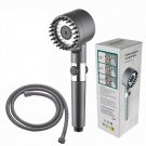 shower set 1_High Pressure Showerhead 4 Mode Rain Shower Head Massage Shower Head One-Key Stop Water