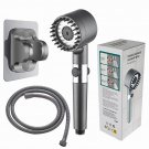 shower set 2_High Pressure Showerhead 4 Mode Rain Shower Head Massage Shower Head One-Key Stop Water