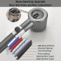 sliver_High Pressure Showerhead 4 Mode Rain Shower Head Massage Shower Head One-Key Stop Water With 