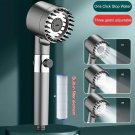 style3 shower head_High Pressure Showerhead 4 Mode Rain Shower Head Massage Shower Head One-Key Stop