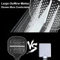 Black shower head_Xiaomi Shower Set Bath Facilities Large Panel Booster Shower Head 7-speed Adjustab