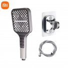 Silver shower set_Xiaomi Shower Set Bath Facilities Large Panel Booster Shower Head 7-speed Adjustab